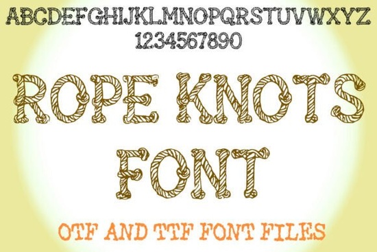 Rope Knots Font